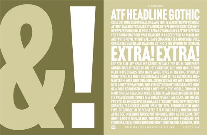 Download ATF Headline Gothic Pdf Specimen
