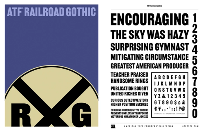 Download ATF Railroad Gothic Pdf Specimen